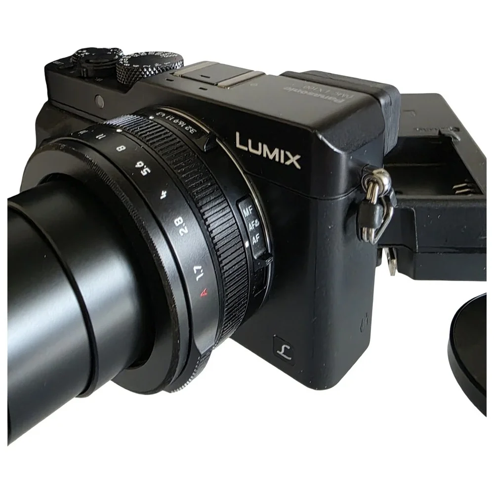 Panasonic LUMIX DMC-LX100 12.8MP Digital Camera Black Bundle Case 64GB Card Char